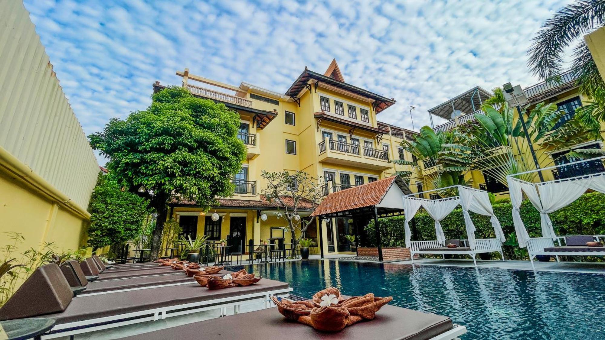 Villa Indochine D'Angkor เสียมราฐ ภายนอก รูปภาพ