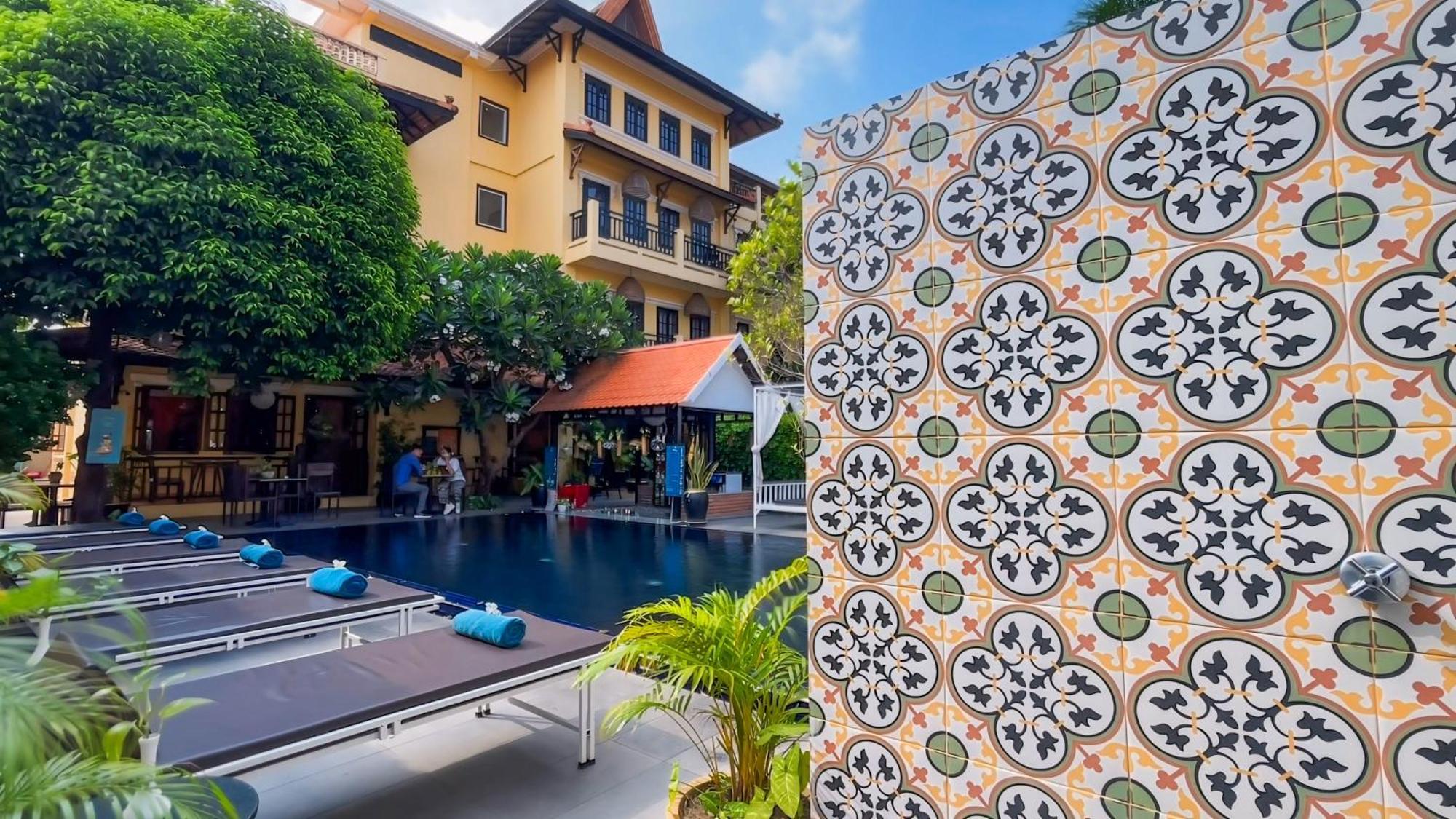 Villa Indochine D'Angkor เสียมราฐ ภายนอก รูปภาพ